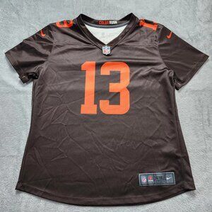 Nike Cleveland Browns Odell Beckham Jr #13 Color Rush Jersey Men's Large Brown